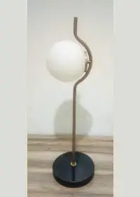 TI-3046 Iron, Marble & Glass Table Lamps