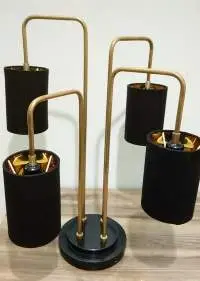 TI-3055 Iron Table Lamp with Antique Brass  