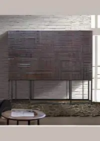 Modern 4-Door Vitrine Cabinet 160x180x40 
