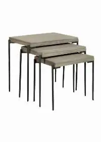 RAC-NST-5006 Acacia Wood Nesting Table Set of 3