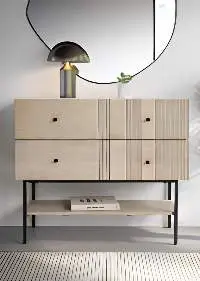 RAC-2DD-5030 Mango Wood 2 Drawer Dresser
