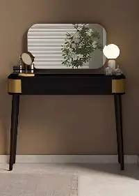 Acacia Wood Dressing Table With Mirror