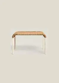 Jardin En Ville Mango Wood & Rattan Bench