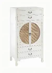 White Mango Wood Wardrobe