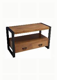 Wooden Iron 2-Drawer TV Cabinets