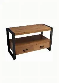 Wooden Iron 2-Drawer TV Cabinets