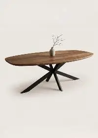 Wooden Iron Danish Oval Dining Tables
