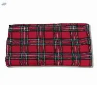 Unstitched Tartan Flannel Red Check Fabric
