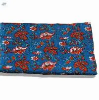 Unstitched Indigo Cotton Hand Block Print Fabric