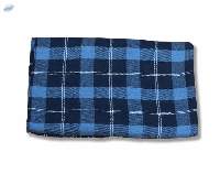 Sky Blue Cotton Plaid Flannel Fabric