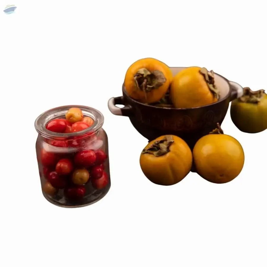 Pickled cherry tomatoes in jar