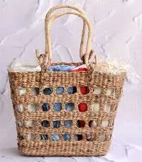 Handwoven Water Hyacinth Ladies Tote Bag