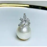 Diamond Pearl Earings