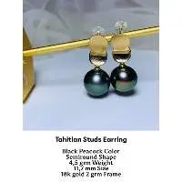 Gold Pearl Earings