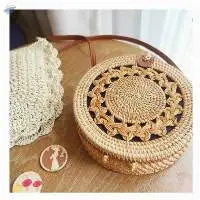 Rattan Round Bag