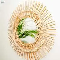 Rattan Mirror