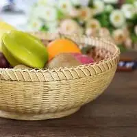 Bamboo Bread/fruit Storage Basket