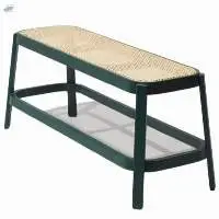 Decorative and Multifunctional Rattan Bench