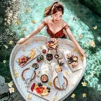 Rattan Floating Breakfast Tray