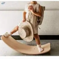 Wood Wobble Toy Curved Balanced Board