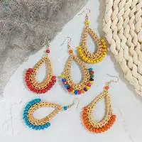 Rattan Earrings