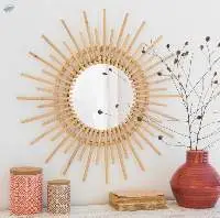 Rattan Mirror