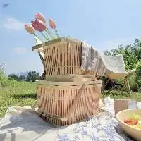 Bamboo Picnic Baskets