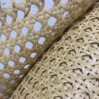 Open Mesh Natural Brown Rattan