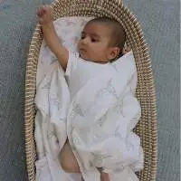 Seagrass Baby Changing Basket