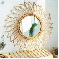 Rattan Mirror