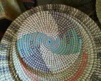 Seagrass Plate For Wall Hanging Decor