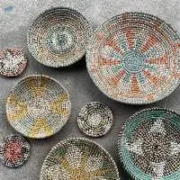 Seagrass Wall Hanging Plates