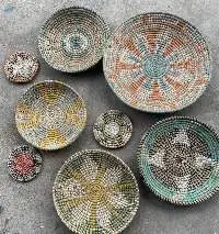 Seagrass Wall Hanging Plates