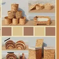 Water Hyacinth Tray/ Basket From Viet Nam
