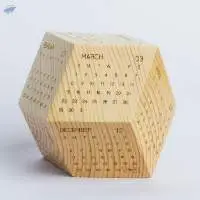 12 Monthly Sides Hexagon Calendar