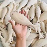 Decor Wooden Fish For Wall Hanging