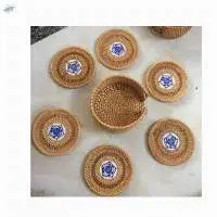 Rattan Coaster / Rattan Placemat Set