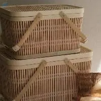 Bamboo Picnic Basket