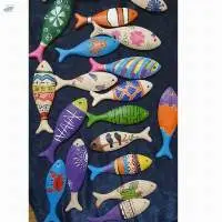 Wooden Fish Colorful For Decor/Toys
