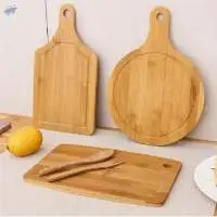 Natural Bamboo Chopping Board Serving Food