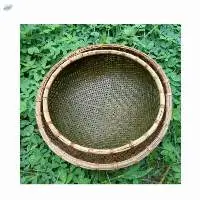 Vietnamese Round Bamboo Flat Winnowing Basket