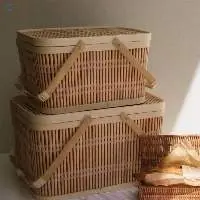 Handmade Bamboo Basket Box