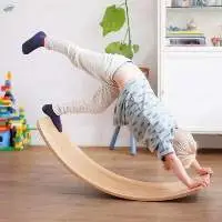 Natural Material For Kid Wooden Balance Board