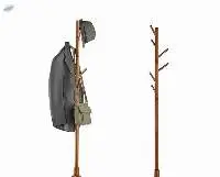 Natural Bamboo Coat Rack