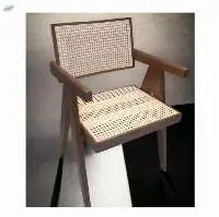 Solid Wooden Rattan Webbing Chair