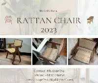 Solid Wood Rattan Living Room Chairs