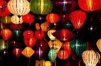 Vietnamese Colorful Silk Lanterns