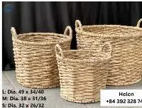 New Design Water Hyacinth Storage Basket