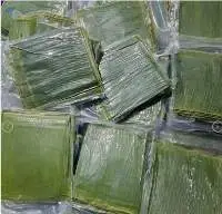 Frozen Green Banana Leaf
