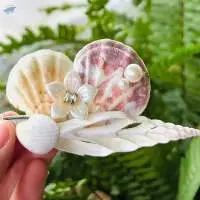 Seashell Hair Clips
